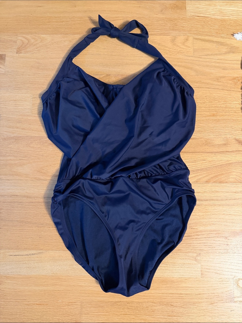 Athleta Women’s Navy Halter One-Piece Swimsuit, 36D/DD